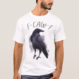 Camiseta F-CAW-F Watercolor Raven - Pastel e Humoroso