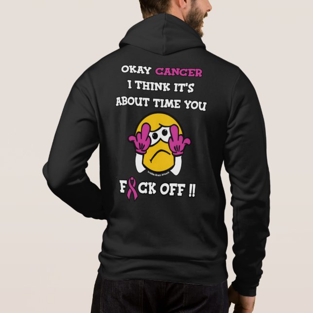 Camiseta F#CK DESLIGADO...Cancer da mama (Verso)