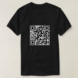 Camiseta F*ck You QR Code Shirt Engraçado Shirt Sarcasti