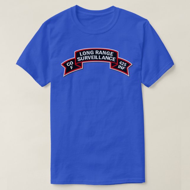 Camiseta F Co 425th Perfuração LRRP (Frente do Design)