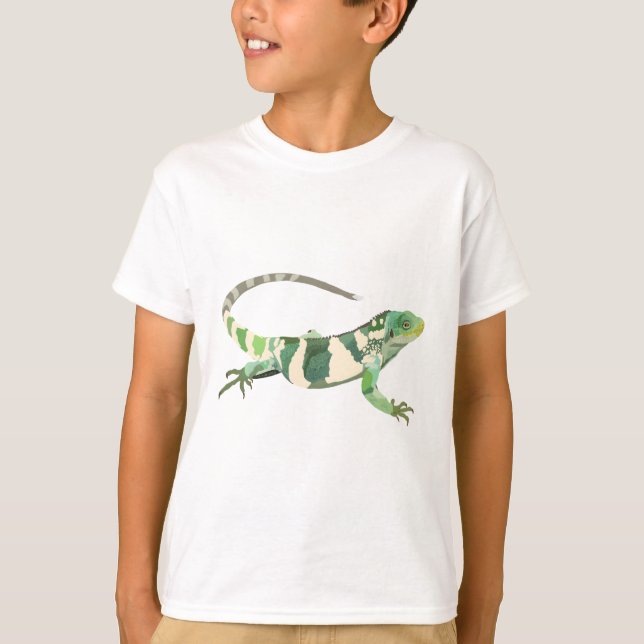 Camiseta F é para Fiji Banded Iguana (Frente)