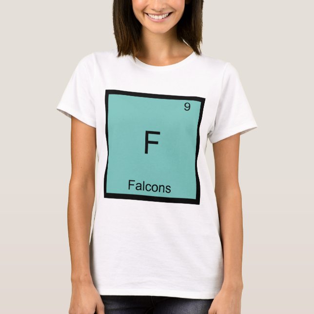 Camiseta F - Falcões Elemento Químico Divertido Sí (Frente)