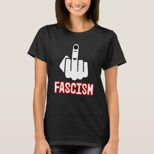 Camiseta F Fascismo censurado pelo dedo médio