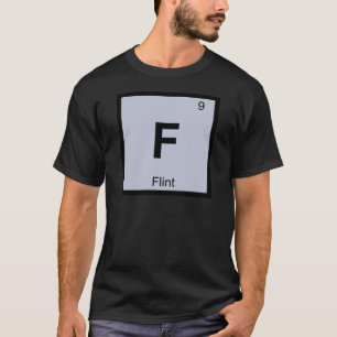 Camiseta F - Flint Michigan Química Símbolo da Tabela Perió