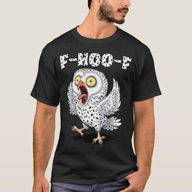 Camiseta F-hoo-f Owl Meme – Funny Screaming Owl Bird Meme G (Frente)