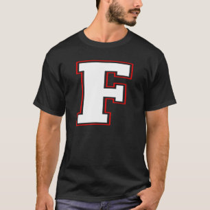 Camiseta F Monograma inicial F - Letra F alfabeto maiúsculo