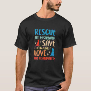 Camiseta F Roupa de Animais Resgatados Cachorro Gato Antigo