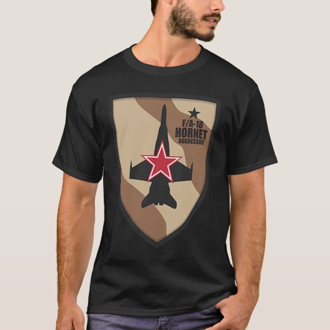 Camiseta FA 18 Agressor de Hornet 1 (Frente)