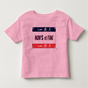 Camiseta Fã da mãe #1 do Triathlon