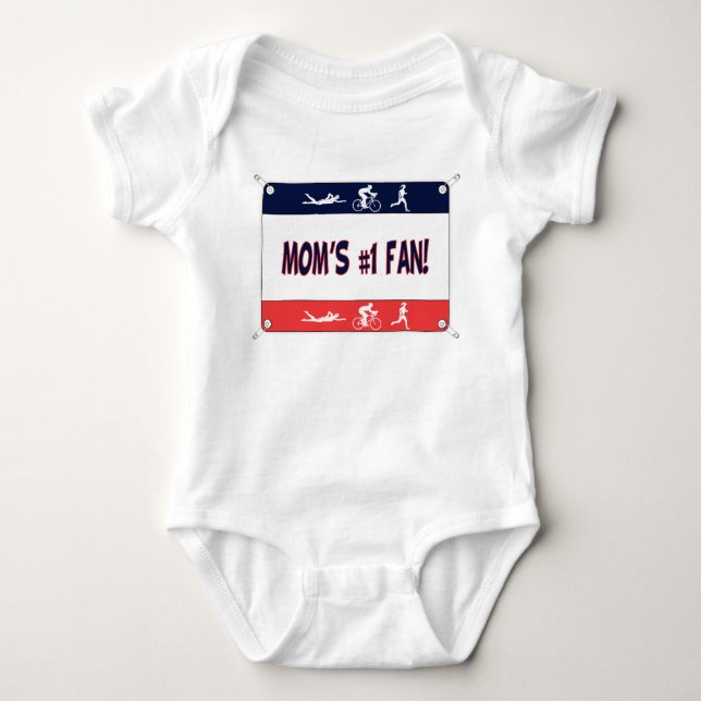 Camiseta Fã da mãe #1 do Triathlon (Frente)