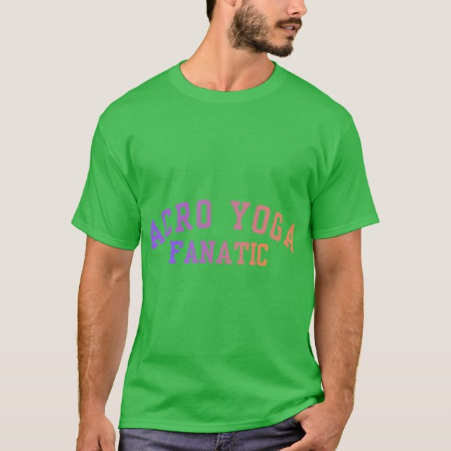 Camiseta Fã de Acro Yoga engraçado (Frente)