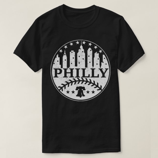 Camiseta Fã de beisebol de Philly Fã de beisebol Filadélfia (Frente do Design)
