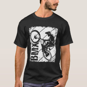 Camiseta Fã de BMX Retro Vintage Bicicleta Biker Freestyle