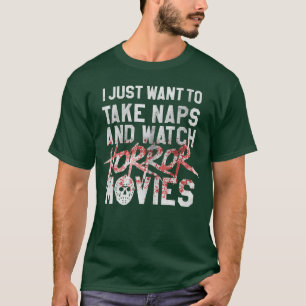 Camiseta Fã de Filme de Terror Divertido Presente de Hallow