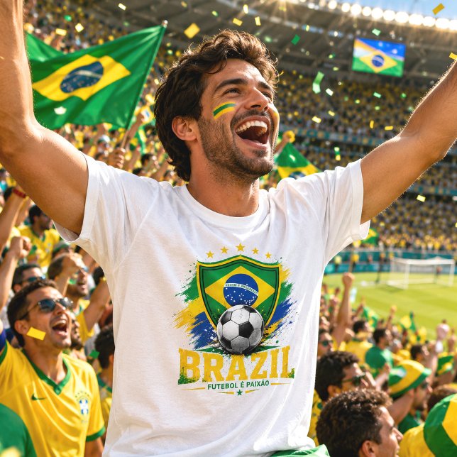 Camiseta Fã de Futebol Brasil Futebol Brasileiro (Criador carregado)
