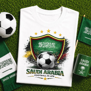 Camiseta Fã de Futebol da Arábia Saudita Copa do Mundo de F