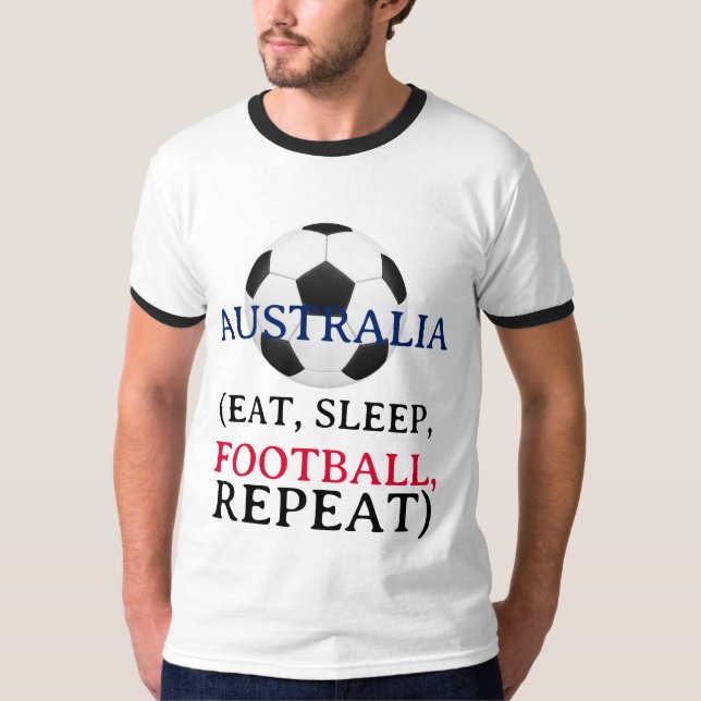 Camiseta Fã de Futebol da Austrália | Achempong Copa do Mun (Frente)