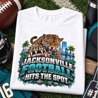 Camiseta Fã de Futebol de Jacksonville Acerta em Cheio