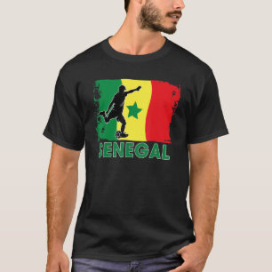 Camiseta Fã De Futebol Do Senegal 2022 Equipe Nacional De F