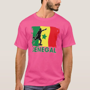 Camiseta Fã De Futebol Do Senegal 2022 Equipe Nacional De F