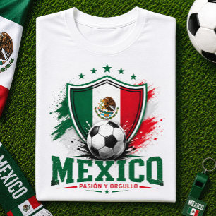 Camiseta Fã de Futebol México El Tri Copa do Mundo de Futeb