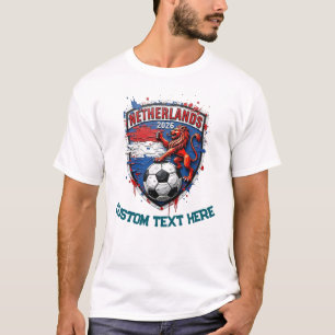 Camiseta Fã de futebol personalizado da Holanda