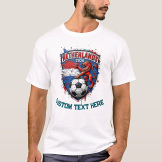 Camiseta Fã de futebol personalizado da Holanda