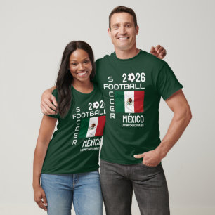 Camiseta Fã de Futebol Personalizado MEXICO