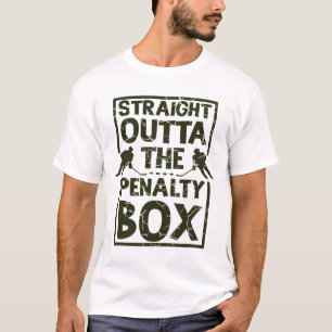 Camiseta Fã de Hóquei Bem Saído Da Caixa de Penalidade Hóqu