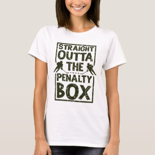 Camiseta Fã de Hóquei Reto da Caixa de Penalidade Hóquei S