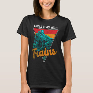 Camiseta Fã de Modelo de Trem de Ferrovias Apaixonado por F
