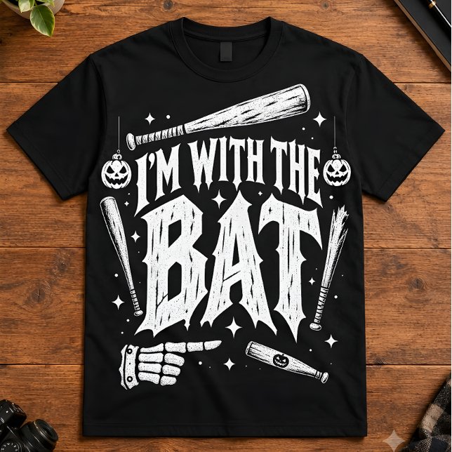 Camiseta Fã de Quadrinhos Estou Com O Morcego Estilo de Sup (Criador carregado)