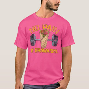 Camiseta Fã de Shawarma Árabe Cozinha Fitness Levantamento 