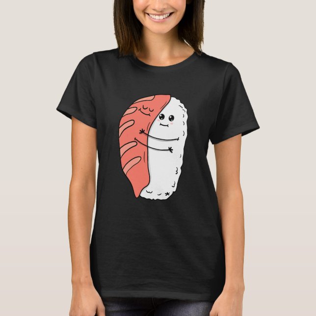 Camiseta Fã de Sushi Japonês ou Sashimi (Frente)