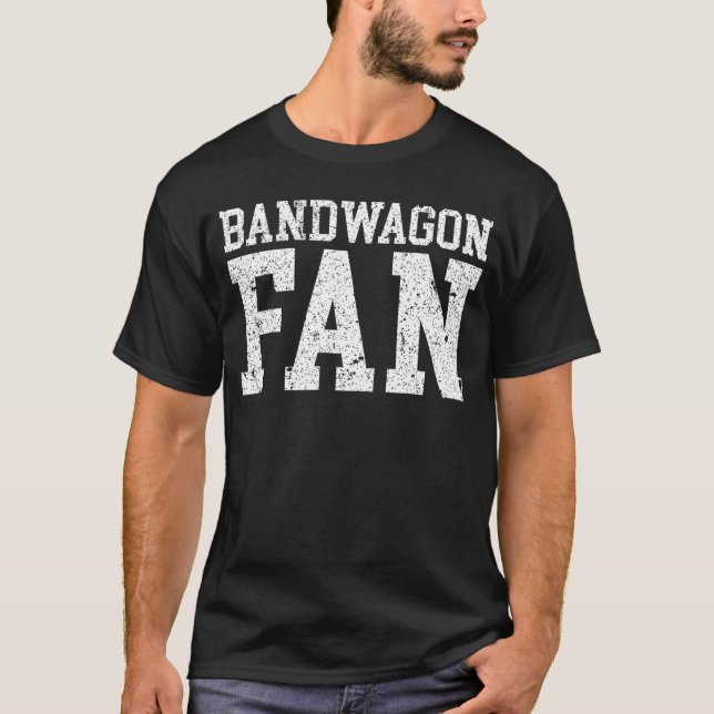 Camiseta Fã de última hora Presente engraçado de esportes v (Frente)