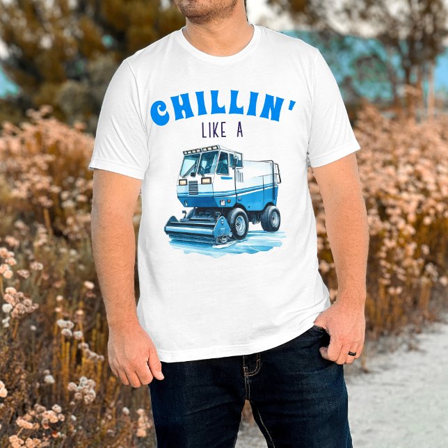 Camiseta Fã Engraçada De Hockey Chillin Como Resurfactor De (Criador carregado)