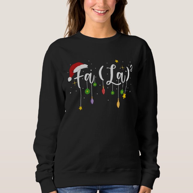 Camiseta FA LA 8  Christmas Holiday  Falalalala Christmas M (Frente)