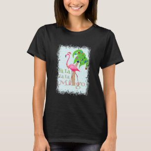 Camiseta Fa La Christmas Flamingo Beach Xmas