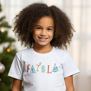Camiseta Fa La Funny Natal Férias