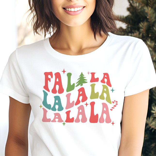 Camiseta Fa La La Fun Festa de Natal (Criador carregado)