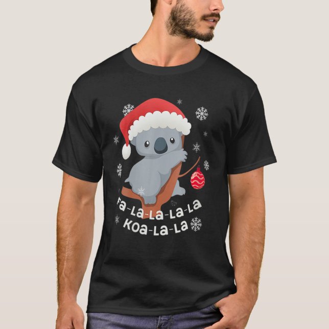 Camiseta Fa-La-La Koala-La-La Cute Koala Bear Australian Ch (Frente)