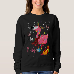 Camiseta Fa La La La Mingo Flamingo Para O Natal Xmas Paja