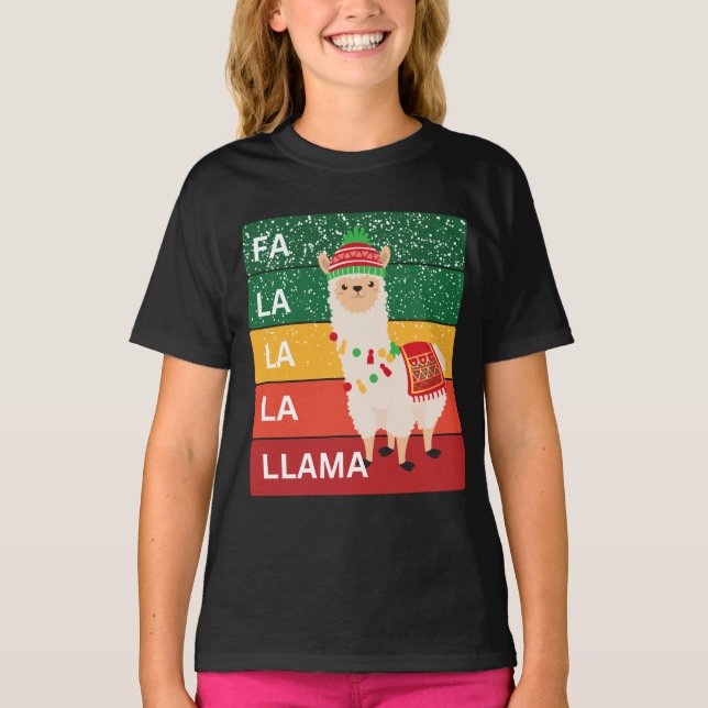 CAMISETA FA LA LA LLAMA (Frente)