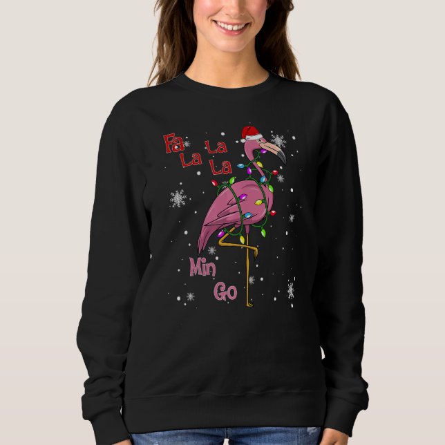 Camiseta Fa La La Mingo Flamingo Matando o Natal (Frente)