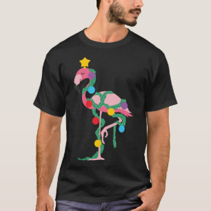 Camiseta Fa La La Mingo Pink Flamingo Flamingo Das Árvores