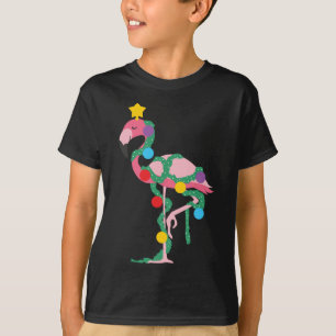 Camiseta Fa La La Mingo Pink Flamingo Flamingo Das Árvores