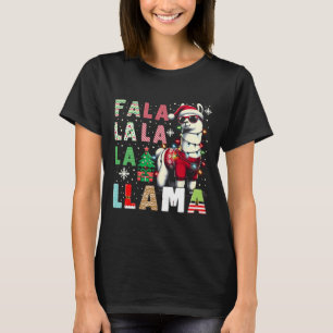 Camiseta Fa La Llama Funny Llama Amante de os animais de Na