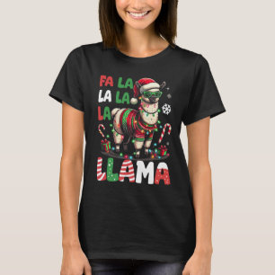 Camiseta Fa La Llama Funny Llama Amante de os animais de Na
