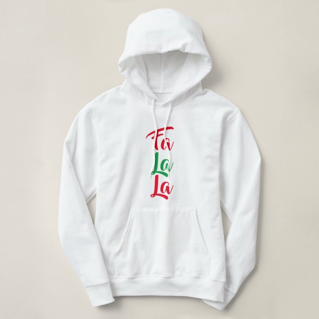 Camiseta Fa La Red e Green Christmas Hoodie (Frente do Design)
