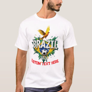 Camiseta Fã Personalizado da Seleção Brasileira de Futebol